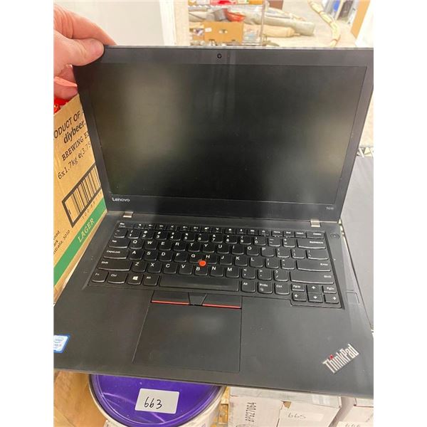 LENOVO THINKPAD LAPTOP- CHARGER NOT INCLUDED