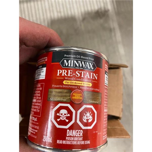 4 CANS OF MINWAX PRE-STAIN WOOD CONDITIONER