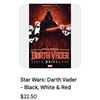 Image 1 : Star Wars Darth Vader Black White & Red