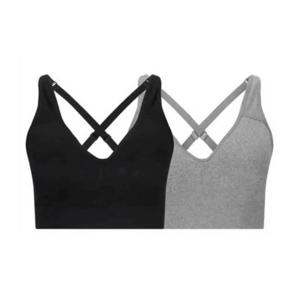 Puma Seamless Sports Bra 2-Pack, Medium
