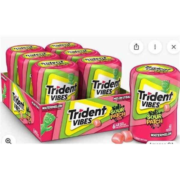 Trident Vibes Sour Patch Redberry Gum 6-Pack