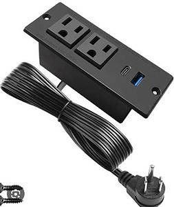 Desktop Power Outlet with USB Ports
