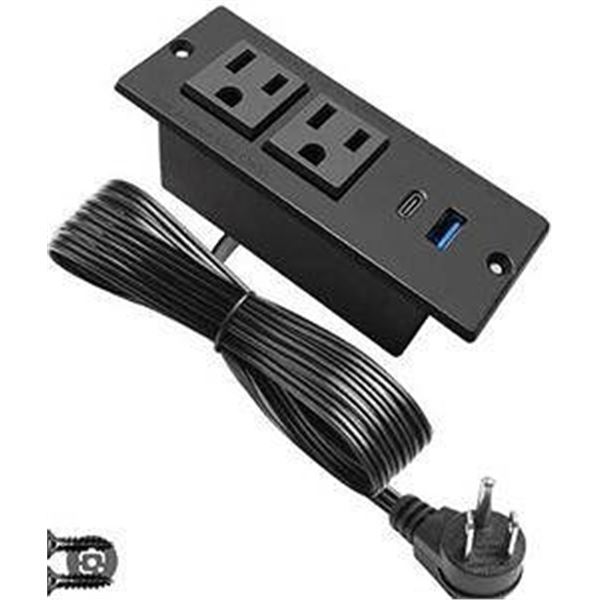 Desktop Power Outlet with USB Ports