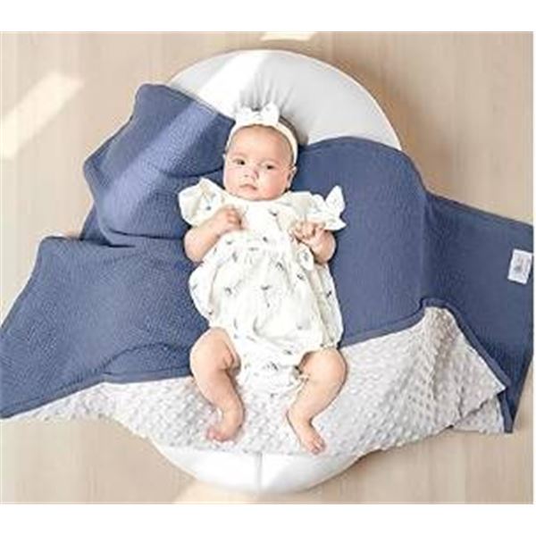Lulumoon Minky Dot Baby Blanket 30x40"