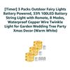 Image 3 : 3 Pack Outdoor Fairy Lights 33ft 100LED