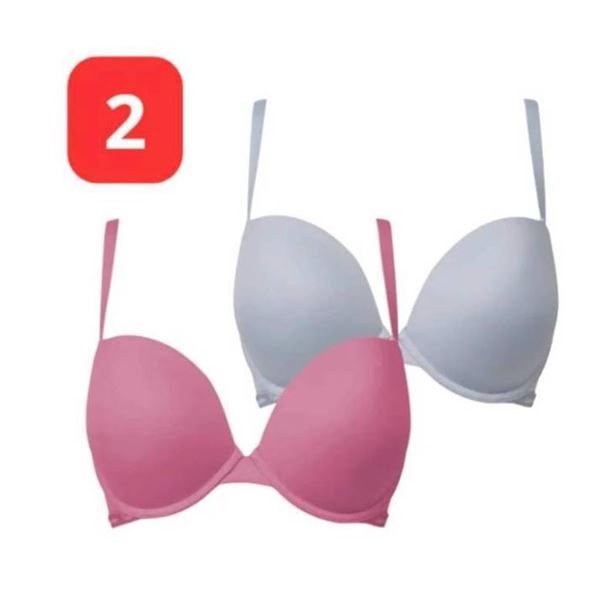 Calvin Klein 2 Pack Push Up Plunge Bras 34B