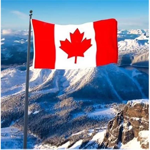 KUOKIP Double Sided Canadian Flag 3x5FT