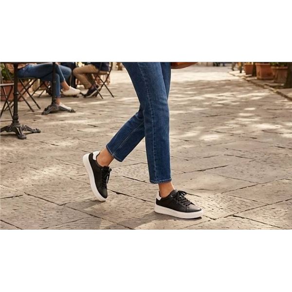 ALDO Black and White Low-Top Sneakers