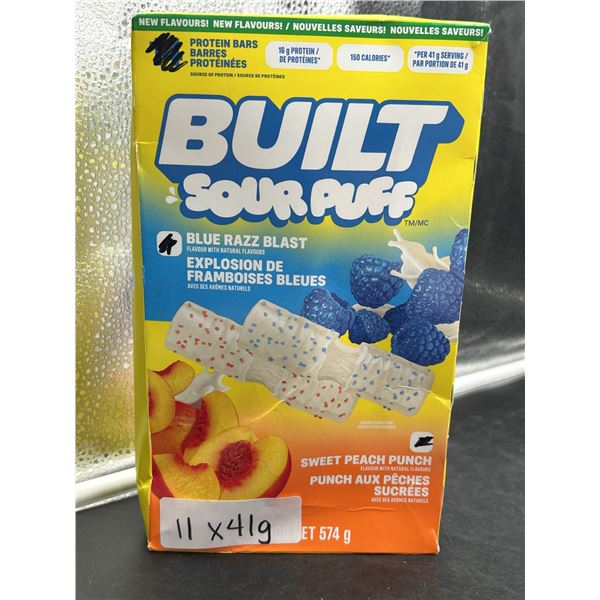 Built Sour Puff Protein Bars, 11 Pack