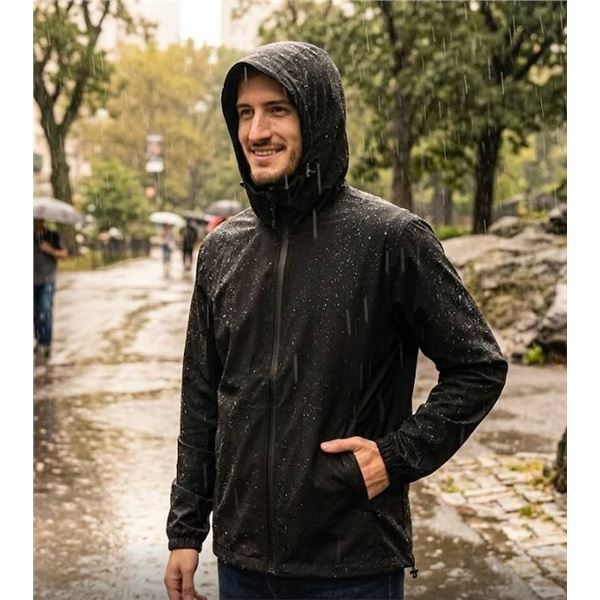 Unisex Waterproof Rain Jacket M/L