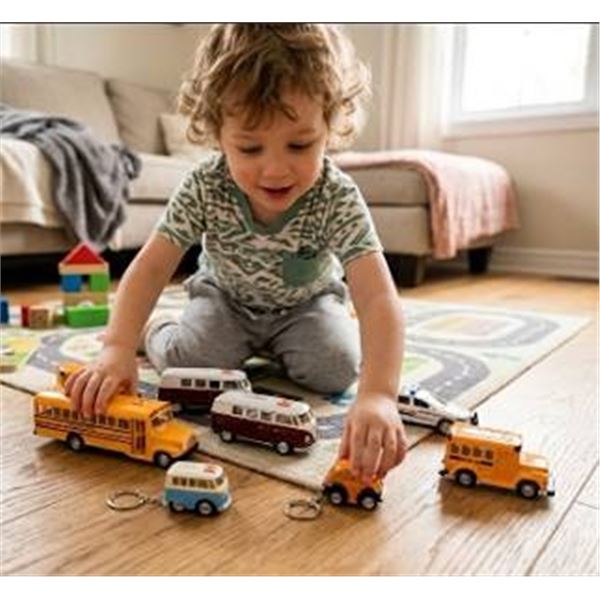 8 Jasper Die-Cast Toy Vehicles