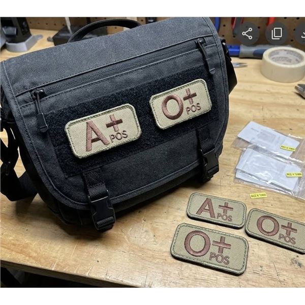 Rothco Blood Type Morale Patches Lot