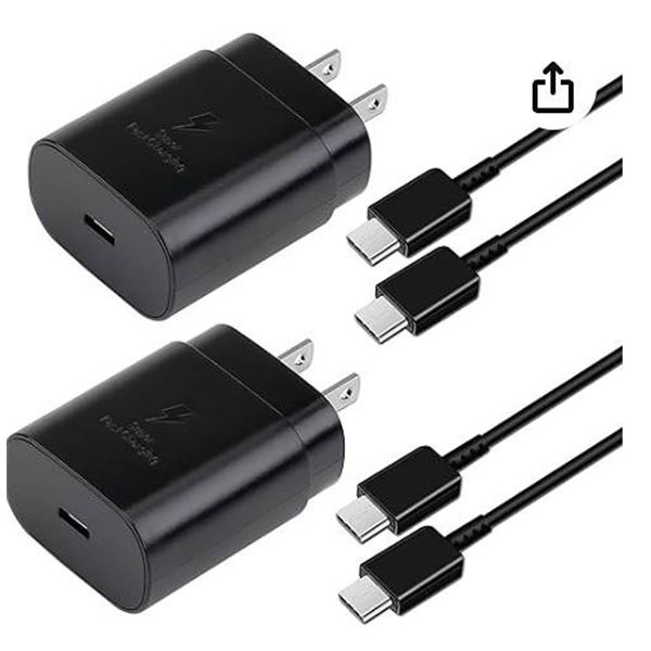 Samsung 25W Super Fast Charger Set