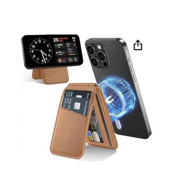 TIESZEN Magnetic Wallet for MagSafe, Brown