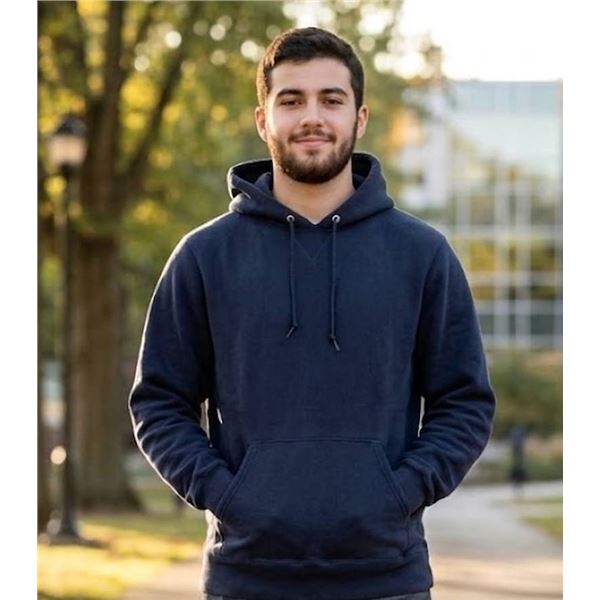 Russell Athletic Men's Navy Oxford Hoodie S