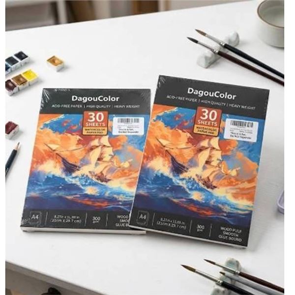 DagouColor A4 Watercolor Paper Pad, 30 Sheets