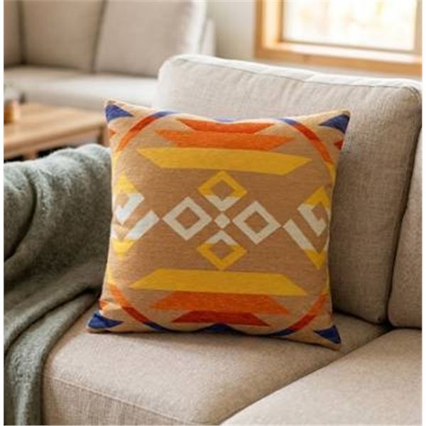 Coyote Butte Brown Throw Pillow