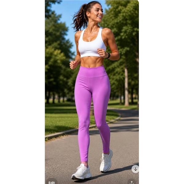 SMALL Under Armour UA Motion Leggings Purple -
