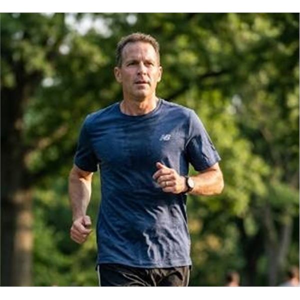New Balance Athletics Run SS Tee Navy L