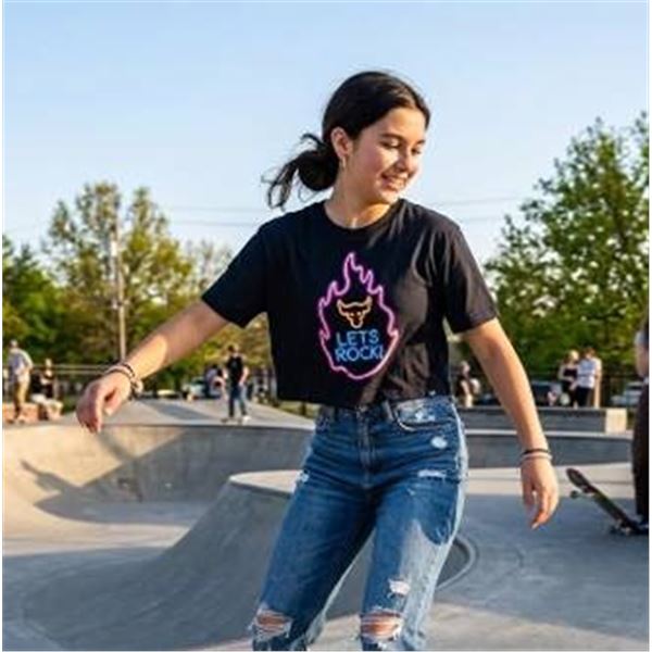 Under Armour Girls' Crop Top Tee