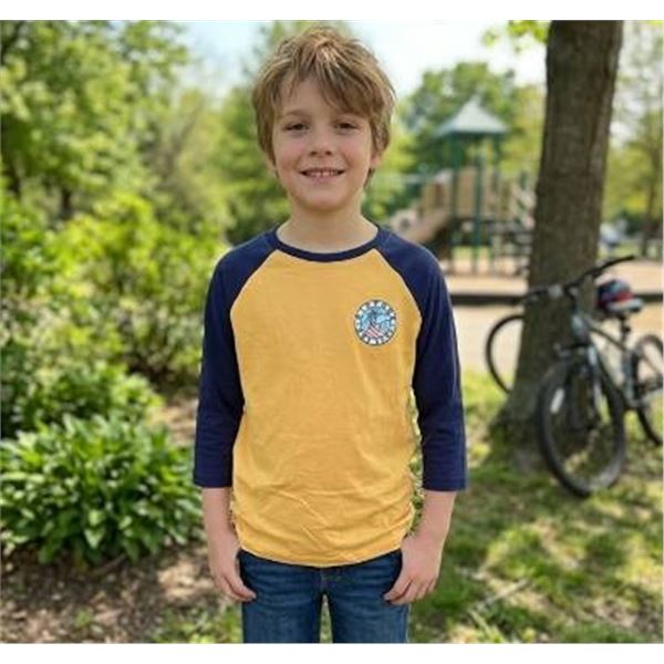 Ripzone Kids Baseball Tee Blazing Orange