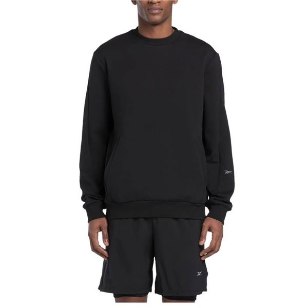 Reebok Men's Activ Coll DreamBlend Crew Sweatshirt, Size M, Black