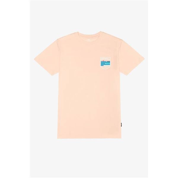 O'Neill Men's Crested Short Sleeve Tee, Size Small, Pink Dust