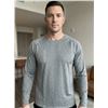Image 1 : FWD Men's Long-Sleeve Shirt in Grey, Size Small