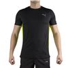Image 1 : Puma Run Favorite Velocity T-Shirt Black Lime Green Men's, Size Small