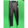Image 2 : DKNY Black Faux Leather Foundations Pants Size Small