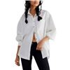 Image 1 : Free People White Button-Down Shirt, Size Small