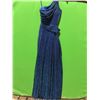 Image 2 : Betsy & Adam One-Shoulder Evening Gown, Size 4, Blue