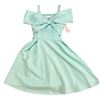 Image 1 : Bonnie Jean Style RG-10955-DV Girl's Dress, Color Aqua, Size 4