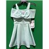 Image 2 : Bonnie Jean Style RG-10955-DV Girl's Dress, Color Aqua, Size 4
