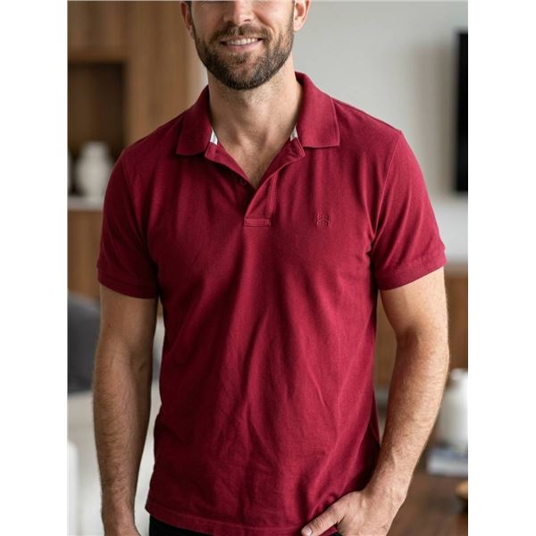 Hudson North Men's Polo Shirt in Red, Size Small (S/P)