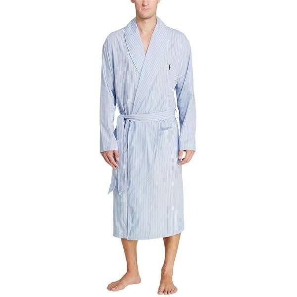 Polo Ralph Lauren Men's XL Striped Robe, 100 Percent Cotton