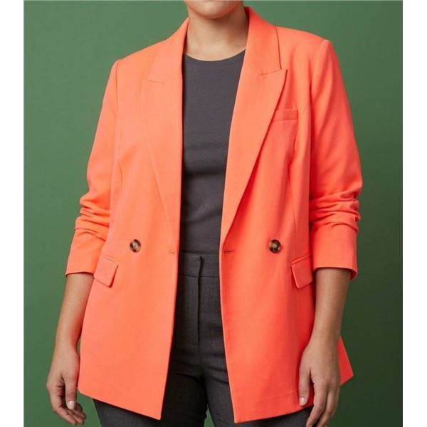 River Island Plus Coral Blazer, Size 22,
