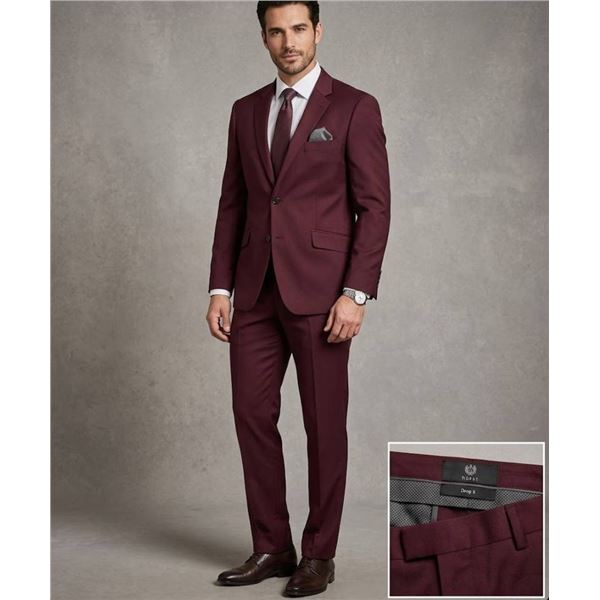 Horst Marzotto Contemporary Drop 6 Suit, Size 38R/44, 98% Wool, Made in Bulgaria Jacket & Pant