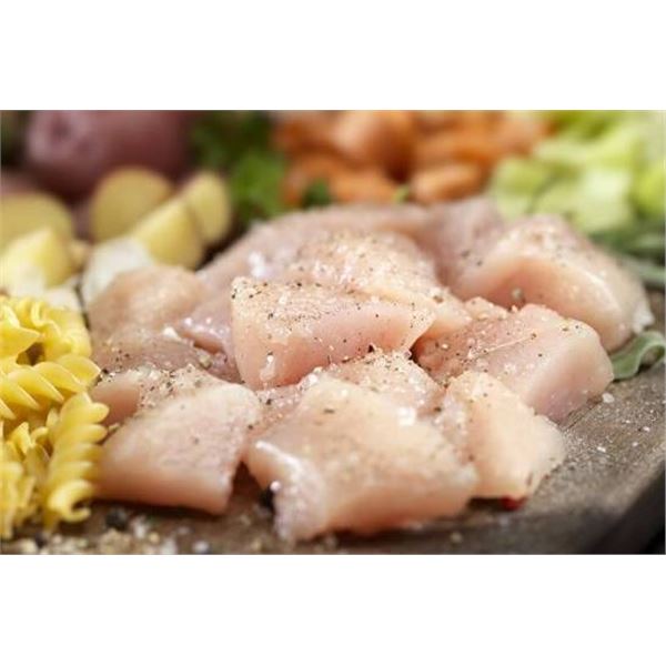 MapleLeaf Frozen Boneless Skinless Chicken Breast Chunks 5kg