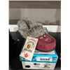 Image 3 : Laurentian Chief Burgundy Suede Moccasins Size 7