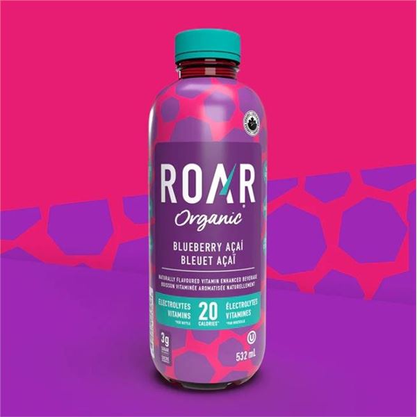 ROAR Organic Blueberry Acai 532mL x12