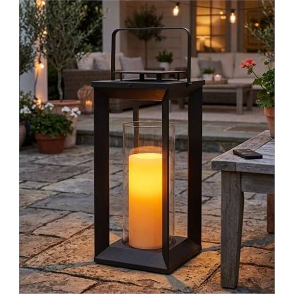 Indoor/Outdoor Pillar Candle Lantern