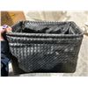 Image 3 : Amazon Basics Metallic Black Storage Bins 2pk