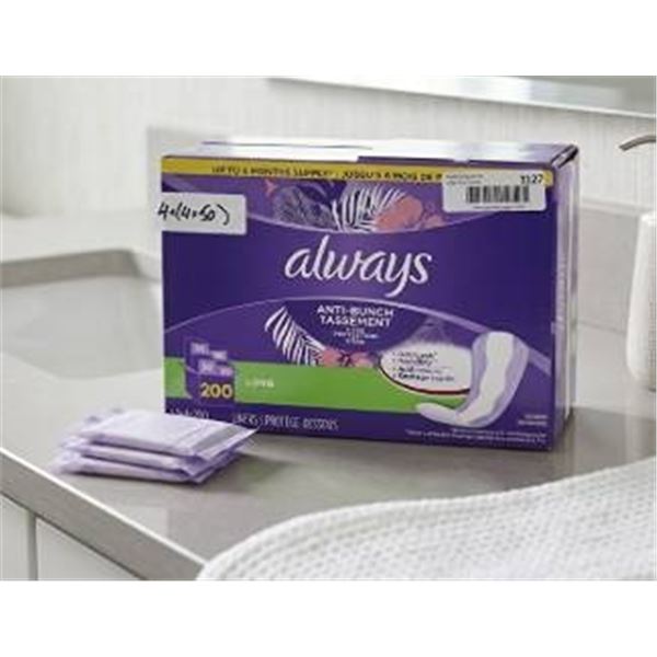 Always Long Liners 200 Count