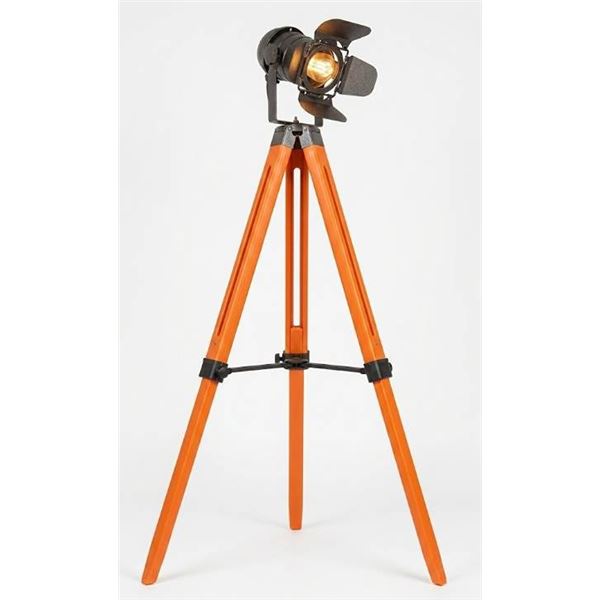 Contemporary Tripod Floor Lamp, Black