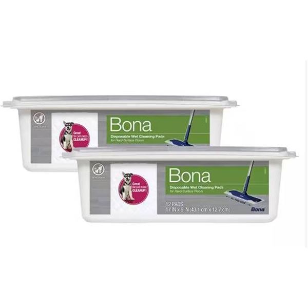 Bona Wet Cleaning Pads Lot of 2 Packs