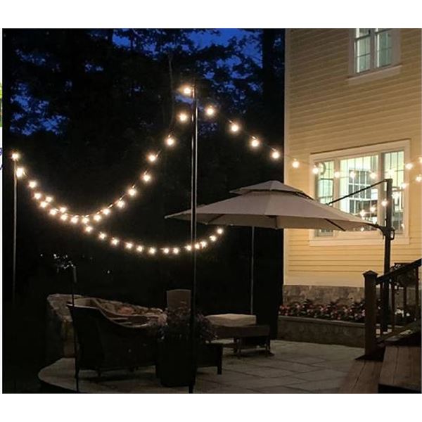 YSJ S14 2700K String Lights with Poles