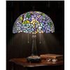Image 1 : Leaf Pattern Stained Glass Table Lamp