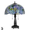 Image 2 : Leaf Pattern Stained Glass Table Lamp