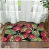 Image 1 : Hooked Accent Rug with Cherry Design